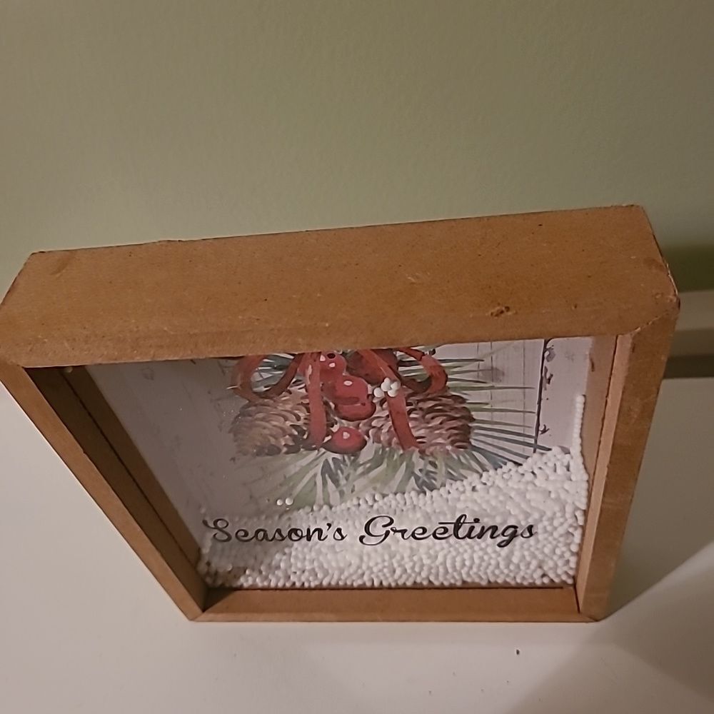 Season's Greetings Shadow  Box. - Picture 6 of 6